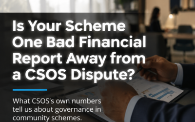 Is Your Scheme One Bad Financial Report Away from a CSOS Dispute?