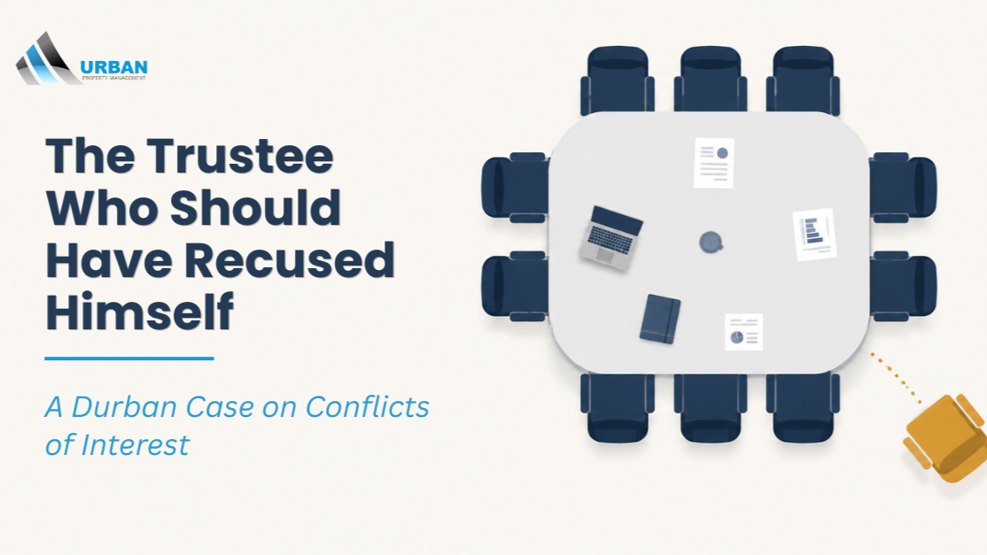 The trustee who should have recused himself trustee recusal in sectional title schemes